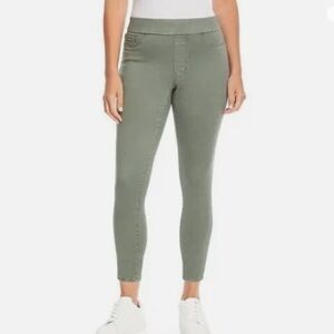 Nine West | Heidi Pull On Skinny Crop Twill Pants Size 6 Agave Green